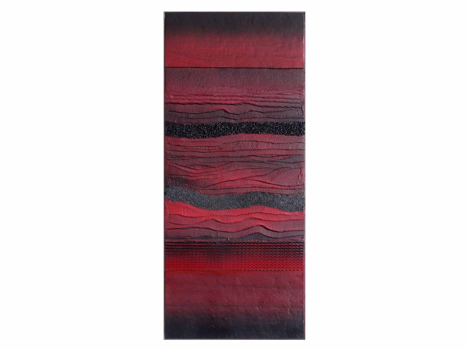 156 Horizonte Dachpappe, Verputz (Spachtelmasse), Wellkarton, Feiner Sand 30x70cm